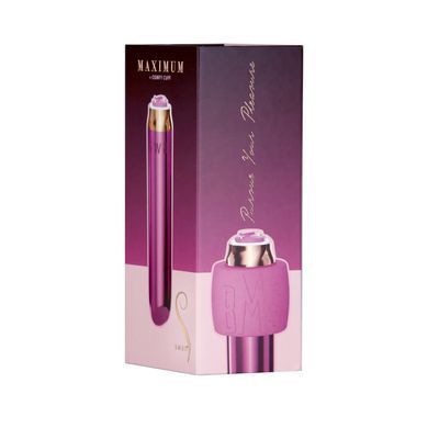 Вибропуля Swan Maximum + Comfy Cuff Pink, супермощная, разная интенсивность, силиконовая манжета SO8904 фото