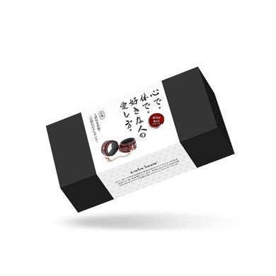 Кожаные поножи Liebe Seele Wine Red Ankle Cuffs, съемная цепочка-крепление SO9453 фото