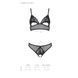 Комплект из браллета с ажурным лифом и открытыми трусиками Passion CHRISTA SET Open Bra S/M black SO5760 фото 5