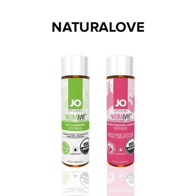 Смазка на водной основе JO NATURALOVE &mdash; ORGANIC (60 мл) с экстрактом листьев агавы и ромашки SO1490 фото