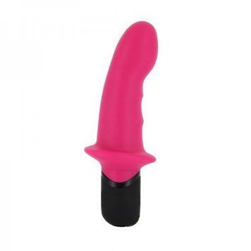 Вибратор Dorcel Mini Lover Magenta с ограничителем, для точки G и массажа простаты MD1038 фото