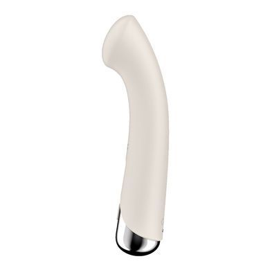 Вібратор з ротацією Satisfyer Spinning G-Spot 1 Beige, плоский майданчик для стимуляції точки G SX0557 фото