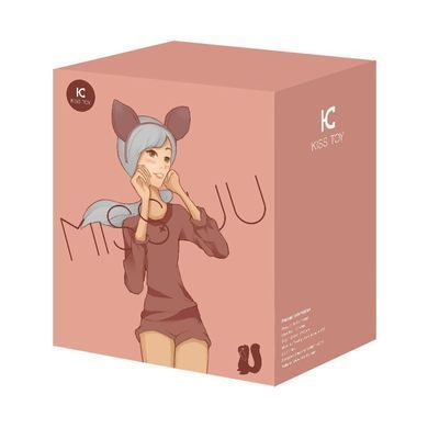 Вакуумний стимулятор з вібрацією KISTOY Miss UU Orange, іграшка 2-в-1 SO3619 фото
