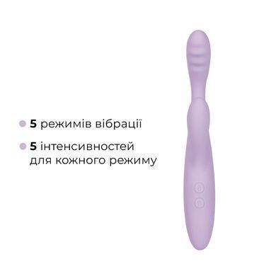 Тонкий кролик-вібратор Svakom Cici+ 2 Lilac, керування зі смартфона, підігрів до 38 &deg;C SX0729 фото