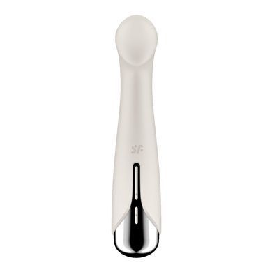 Вібратор з ротацією Satisfyer Spinning G-Spot 1 Beige, плоский майданчик для стимуляції точки G SX0557 фото