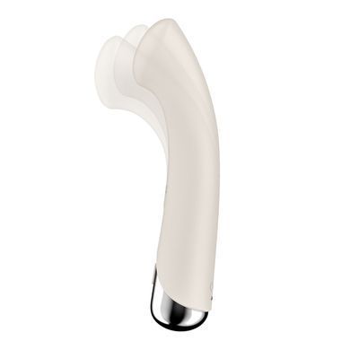Вібратор з ротацією Satisfyer Spinning G-Spot 1 Beige, плоский майданчик для стимуляції точки G SX0557 фото