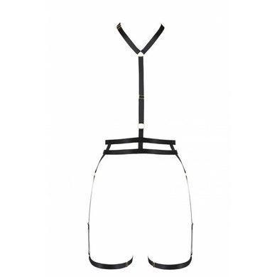 Портупея-стрепы с двойным ремнем Passion Exclusive DENIRA XXL/XXXL, black SO2522 фото