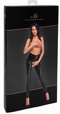 Легінси Noir Handmade F304 Taboo wetlook leggings with open crotch and bum - 3XL SX0266 фото