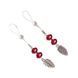 Украшения с бусинами и листиком для сосков Art of Sex &ndash; Nipple Jewelry Leaf, красные SO5396 фото 2