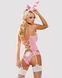 Еротичний костюм зайчика Obsessive Bunny suit 4 pcs costume pink L/XL, рожевий, топ з підв&rsquo;язками, т SO7255 фото 2