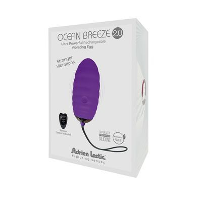 Виброяйцо Adrien Lastic Ocean Breeze 2.0 Purple, пульт ДУ, очень мощный мотор, 10 виброрежимов SO7029 фото