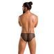 Мужские трусы со шнуровкой Passion 035 SLIP RICHARD L/XL Black, экокожа, сетка SO7576 фото 4