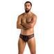 Мужские трусы со шнуровкой Passion 035 SLIP RICHARD L/XL Black, экокожа, сетка SO7576 фото 3