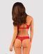 Комплект белья Obsessive Lacelove cupless 2-pcs set M/L Red, открытый доступ, открытая грудь SO8653 фото 2