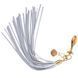 Металлическая анальная пробка Хвост пони LOCKINK SEVANDA White Pony-Tail Anal Pear-shape Plug SX0869 фото 1