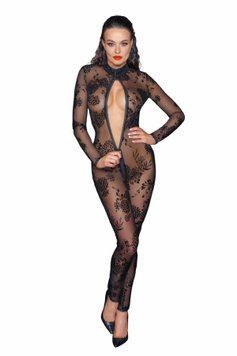 Бодистокинг Noir Handmade F237 Long tulle overall - M SX0122 фото