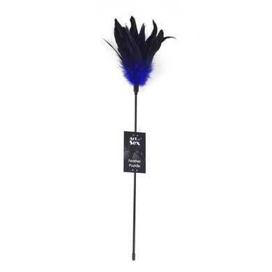Лоскітка з пером півня Art of Sex &ndash; Feather Paddle, синя SO6612 фото