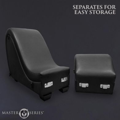 Секс-крісло з подушками Master Series Kinky Sex Lounge with Cushions - Black SX1192 фото