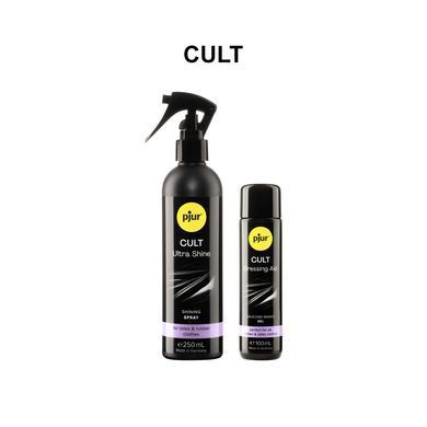 Спрей для ухода за одеждой из резины и латекса pjur Cult Ultra Shine 250 мл, придает блеск PJ10260 фото