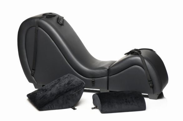 Секс-крісло з подушками Master Series Kinky Sex Lounge with Cushions - Black SX1192 фото