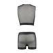 Комплект мужского белья на шнуровке Passion 053 SET WILLIAM XXL/XXXL Black, жилет, боксеры SO7629 фото 6