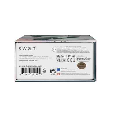 Многофункциональный вибратор с вакуумной стимуляцией Swan The Monarch Teal SO8905 фото