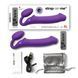 Безремінний страпон з вібрацією Strap-On-Me Vibrating Violet XL, діам. 4,5 см, пульт ДК, регульовани SO3827 фото 6