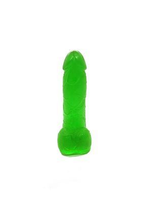 Крафтовое мыло-член с присоской Чистий Кайф Green size S натуральное SO4798 фото