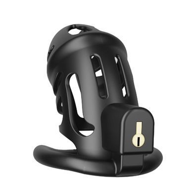 Клітка для пеніса LOCKINK SEVANDA Plastic Penis Chastity Cage - Black SX0872 фото