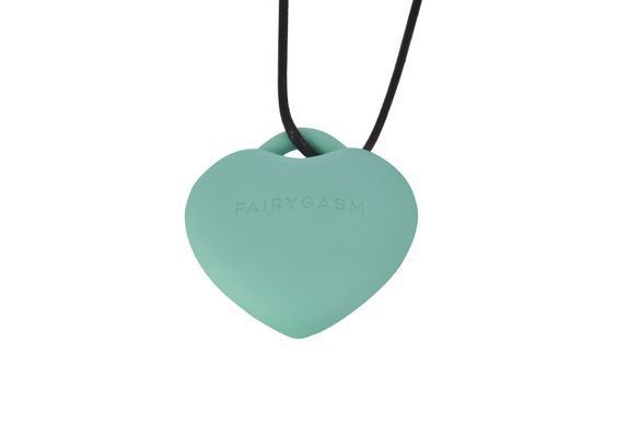 Мінівібратор &laquo;Сердечко&raquo; FairyGasm PleasureStone green, 9 режимів, на шнурку SX0644 фото