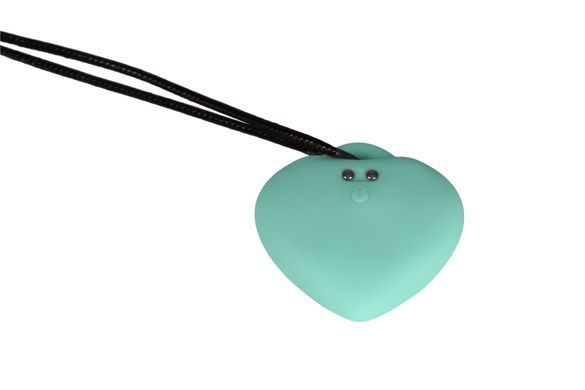 Мінівібратор &laquo;Сердечко&raquo; FairyGasm PleasureStone green, 9 режимів, на шнурку SX0644 фото
