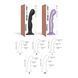 Насадка для страпона Strap-On-Me Dildo Plug P&G Lilas Metallic L SO9004 фото 4