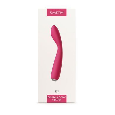 Вібратор для клітора та точки G Svakom Iris Plum Red SO4854 фото