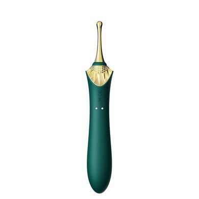 Мультифункциональный вибратор Zalo &mdash; Bess 2 Turquoise Green, 4 насадки, подогрев SO8238 фото