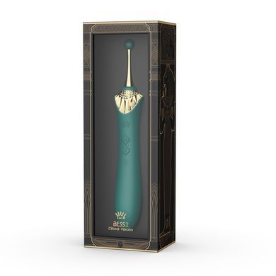 Мультифункциональный вибратор Zalo &mdash; Bess 2 Turquoise Green, 4 насадки, подогрев SO8238 фото