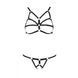 Комплект белья из стреп Passion Exclusive ARMANDA SET L/XL, black SO6374 фото 5