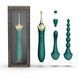 Мультифункциональный вибратор Zalo &mdash; Bess 2 Turquoise Green, 4 насадки, подогрев SO8238 фото 2