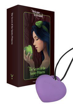 Мінівібратор &laquo;Сердечко&raquo; FairyGasm PleasureStone violet, 9 режимів, на шнурку SX0646 фото