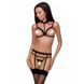 Трусики-стрепы Passion Exclusive SHELLY THONG XXL/XXXL, black SO6422 фото 1