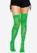 Чулки с рисунком Leg Avenue 420 Net thigh highs Green SO9160 фото 4