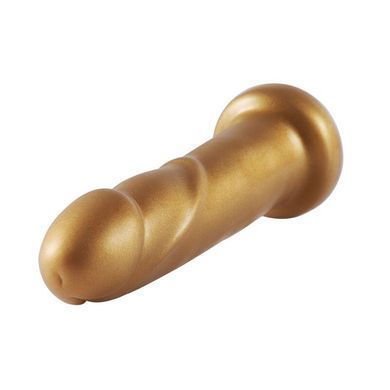 Золотий фалоімітатор Hismith 6.8&Prime; Golden Silicone Dildo, система KlicLok SO6202 фото