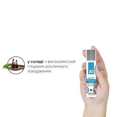 Смазка на водной основе JO H2O ORIGINAL (30 мл) маслянистая и гладкая, растительный глицерин SO1446 фото