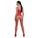 Бодистокинг Passion ECO BS007 red, с доступом, силуэтный рисунок, имитация подвязок SO7080 фото 2