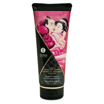 Съедобный массажный крем Shunga Kissable Massage Cream &ndash; Raspberry Feeling (200 мл) SO2504 фото