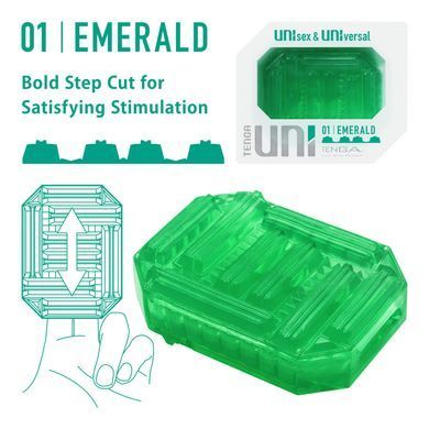 Стимулятор для ерогенних зон Tenga UNI Emerald SO9805 фото