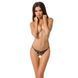 Трусики кружевные с доступом Passion Exclusive VIOLANTE THONG L/XL, black PS24301 фото 1