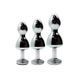 Металлическая анальная пробка Wooomy Lollypop Double Ball Metal Plug Red S диам. 2,8 см, длина 8,5см SO7416 фото 4