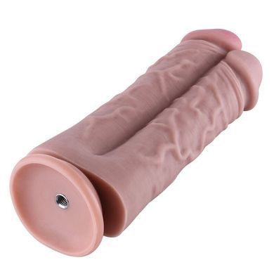 Подвійний дилдо для секс-машин Hismith 8.5&Prime; Two Cocks One Hole Silicone Dildo SO6206 фото