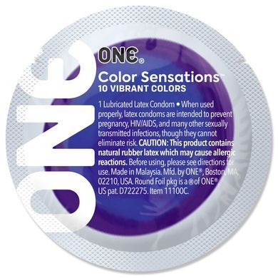 Презерватив ONE Color Sensations - Struck by ONE (Lavender) 1 шт SX0769 фото