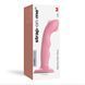 Насадка для страпона с двойной точечной пульсацией Strap-On-Me TAPPING DILDO WAVE &ndash; CORAL PINK, М SO9622 фото 5